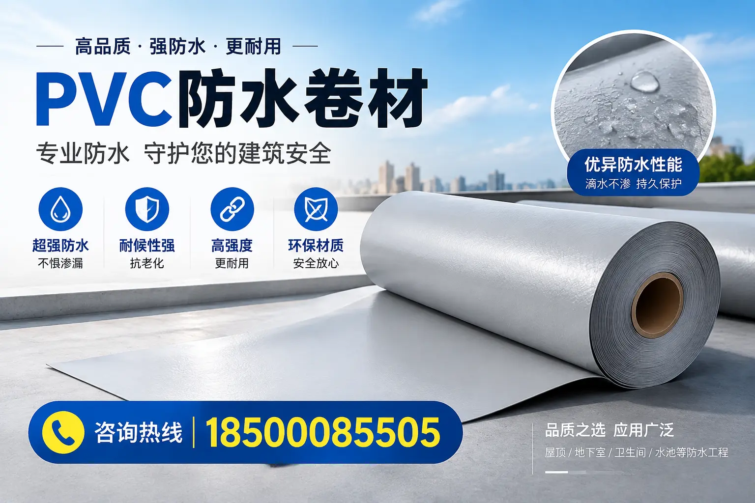 天津地区pvc防水卷材的市场现状与发展趋势